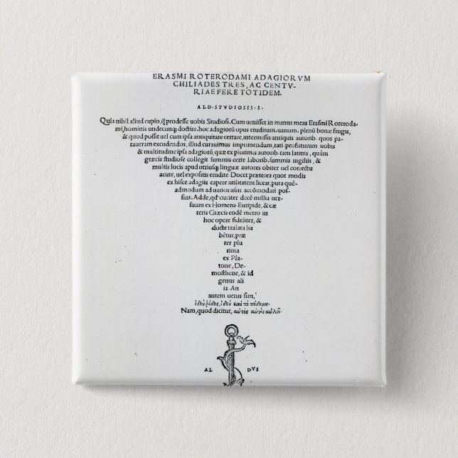 Titelblatt der Sprichwörter von ERASMUS Button (Vorderseite)