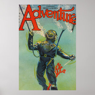Titelblatt des Adventure Magazins Poster