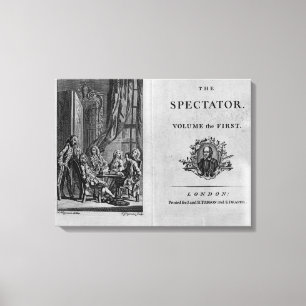 Titelblatt des ersten Volumens von gesammelt Leinwanddruck