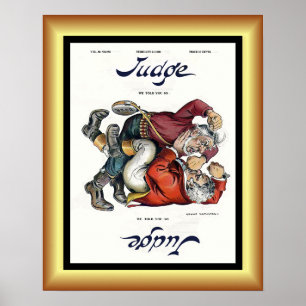 Titelblatt des Judge Magazine 24. Feb 1900 ~Großar Poster