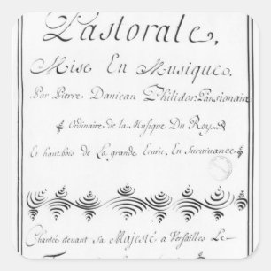 Titelblatt des 'Pastorale Quadratischer Aufkleber