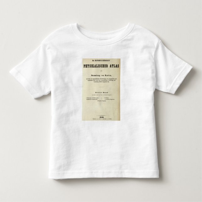 Titelblatt-Dr. Heinrich Berghaus Kleinkind T-shirt (Vorderseite)