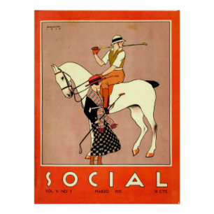 Titelblatt einer Gesellschaftszeitschrift Poster