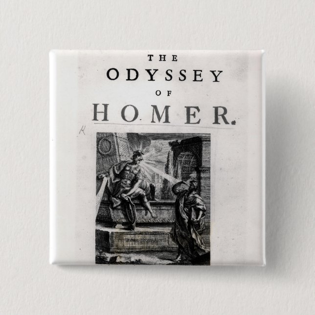 Titelblatt für "die Odyssee" durch Homer Button (Vorderseite)