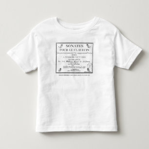 Titelblatt für 'Sonates gießen le Clavecin' Kleinkind T-shirt