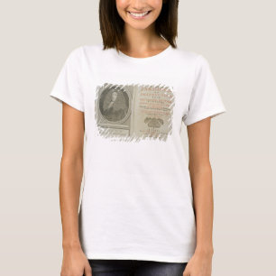 Titelblatt- und Porträtfrontispiz des Autors T-Shirt