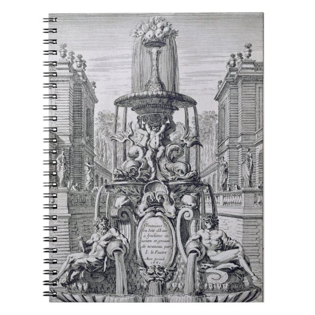 Titelblatt 'vom Brunnen und Waterjets im Ita Notizblock (Vorderseite)