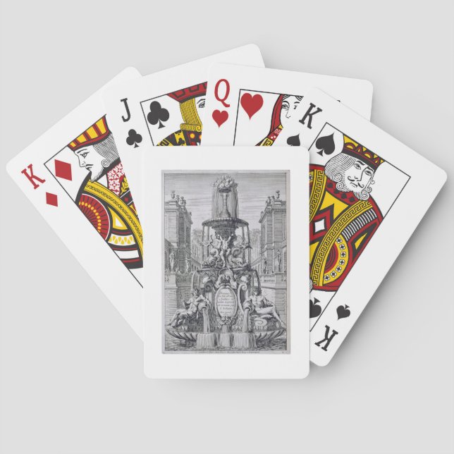 Titelblatt 'vom Brunnen und Waterjets im Ita Spielkarten (Rückseite)