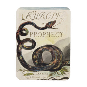 Titelblatt von "Europa. Eine Prophezeiung", 1794 Magnet