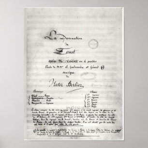 Titelblatt von 'La Damnation de Faust' Poster