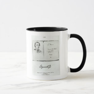 Titelblatt von "Les Poemes" durch Edgar Allan Poe Tasse