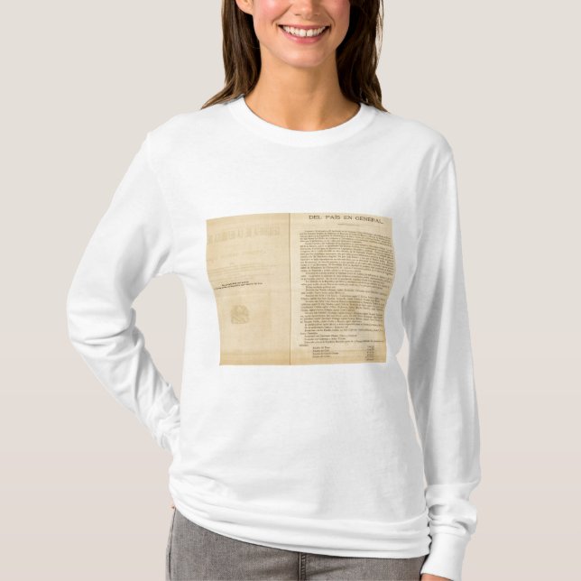 Titelblatt von Mexiko-Atlas 1874 T-Shirt (Vorderseite)
