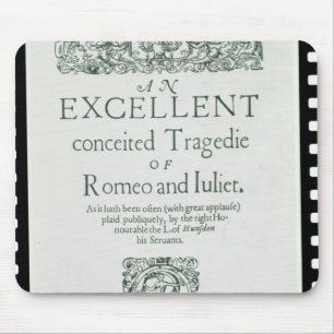 Titelblatt 'von Romeo und von Juliet Mousepad