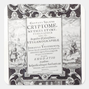 Titelblatt, zum 9 zu buchen quadratischer aufkleber