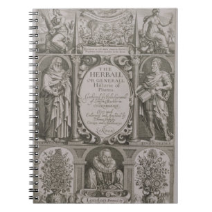 Titelblatt zur zweiten Ausgabe 'des Herball Notizblock