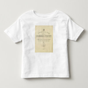Titelblatttopo-Atlas Connecticut Kleinkind T-shirt