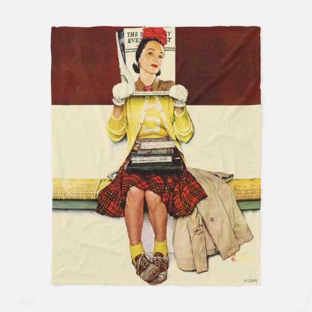 Titelmädchen Fleecedecke (Vorderseite)
