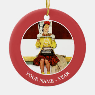 Titelmädchen Keramik Ornament