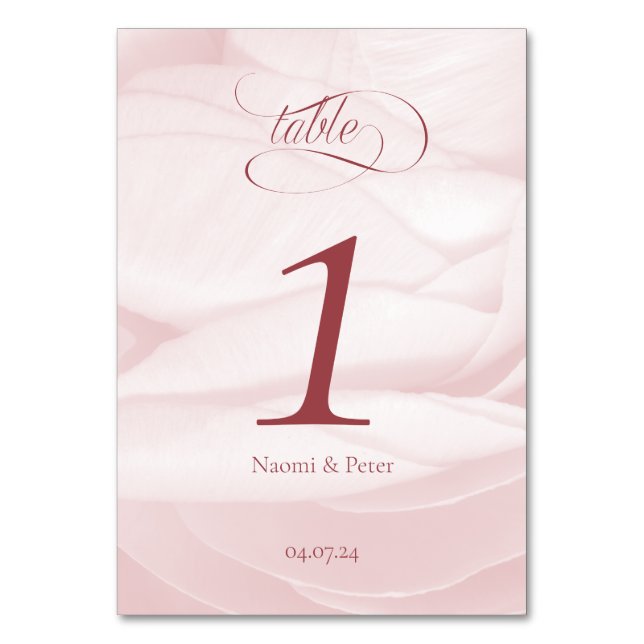 Titelnummer Tischnummer (Vorderseite)