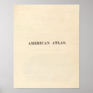 Titelseite Amerikanischer Atlas Poster