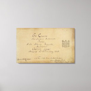 Titelseite der "Brandenburger Konzerte" Leinwanddruck