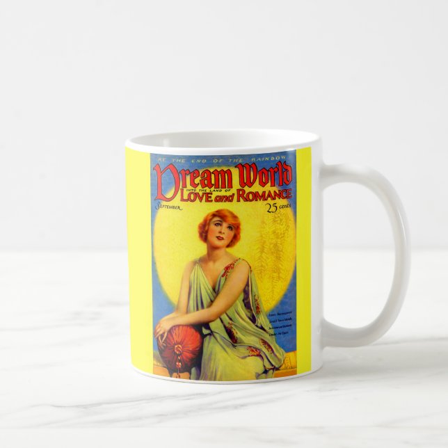 Titelseite der Dream World-Zeitschrift aus den 192 Kaffeetasse (Rechts)