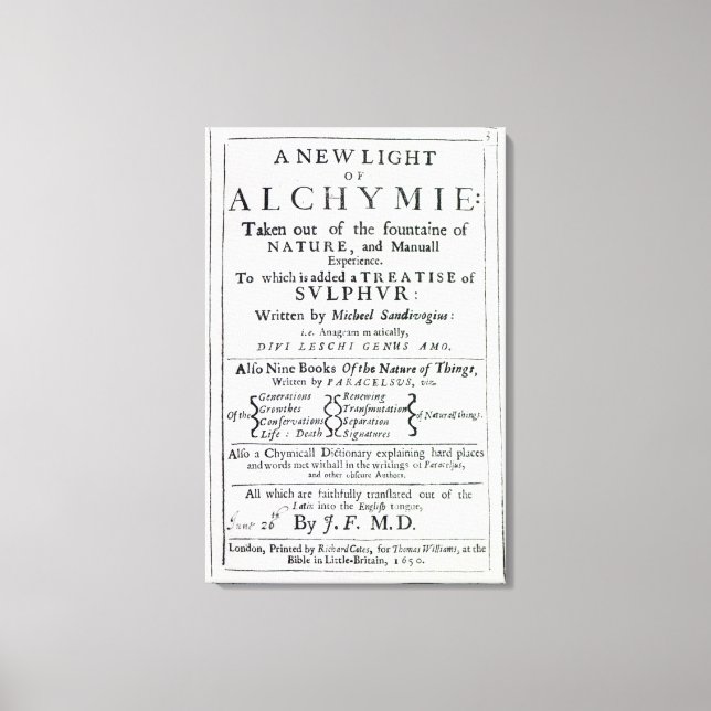 Titelseite der englischen Ausgabe Leinwanddruck (Vorderseite)