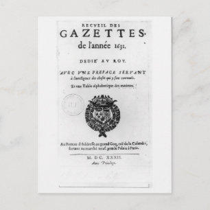 Titelseite der ersten Sammlung von "La Postkarte