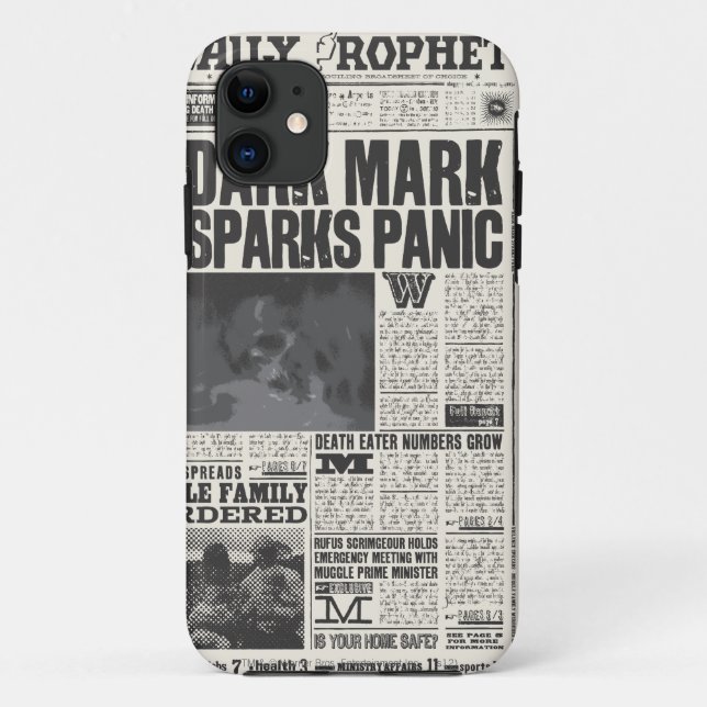 Titelseite des Daily Prophet Case-Mate iPhone Hülle (Rückseite)