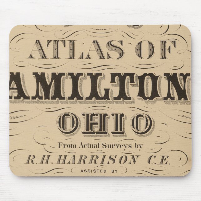 Titelseite des Hamilton Landkreis Atlas Mousepad (Vorne)