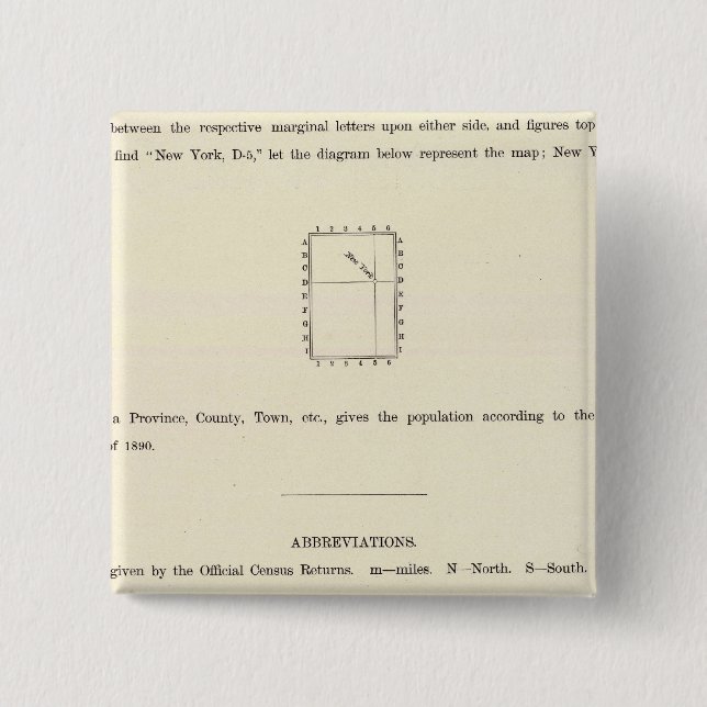 Titelseite des indizierten Atlas Verso Button (Vorderseite)