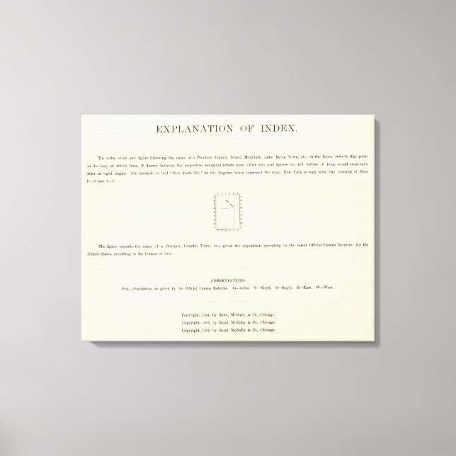 Titelseite des indizierten Verso-Atlas Leinwanddruck (Vorderseite)