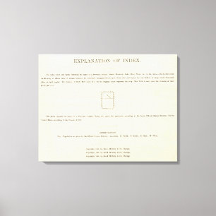 Titelseite des indizierten Verso-Atlas Leinwanddruck