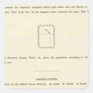 Titelseite des indizierten Verso-Atlas Quadratischer Aufkleber