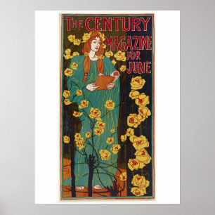 Titelseite des Jahrhunderts 1896 Juni von Rhead Poster