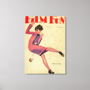 Titelseite des Magazins Film Fun Leinwanddruck