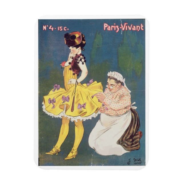Titelseite des Magazins 'Paris-Vivant', 1901 (Farb Magnet (Vertikal)