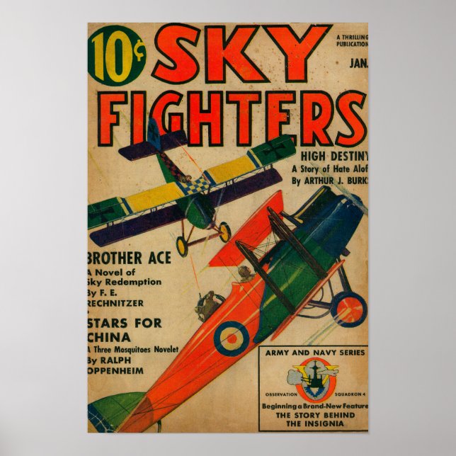 Titelseite des Magazins Sky Fighters Poster (Vorne)