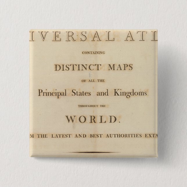 Titelseite des neuen universellen Atlas Button (Vorderseite)