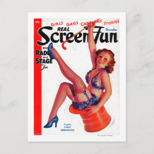 Titelseite des Real Screen Fun Magazine 2 Postkarte