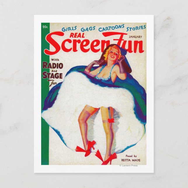 Titelseite des Real Screen Fun Magazine 3 Postkarte (Vorderseite)
