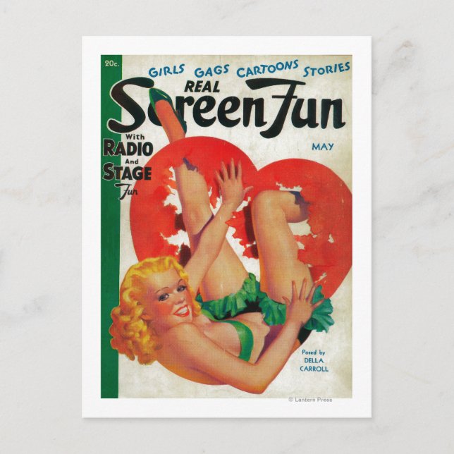 Titelseite des Real Screen Fun Magazine Postkarte (Vorderseite)