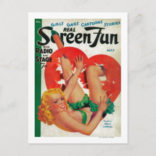 Titelseite des Real Screen Fun Magazine Postkarte