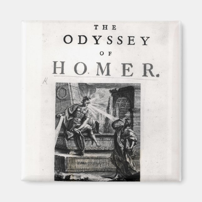 Titelseite für "The Odyssey" von Homer Magnet (Vorne)