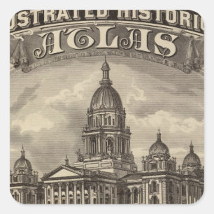 Titelseite Quadratischer Aufkleber