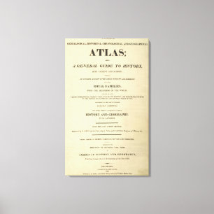 Titelseite Vollständige genetische, historische Leinwanddruck