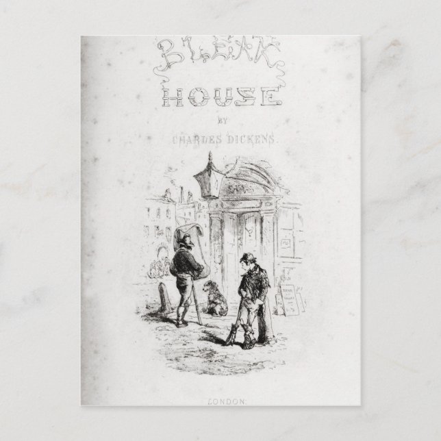 Titelseite von "Bleak House" Postkarte (Vorderseite)