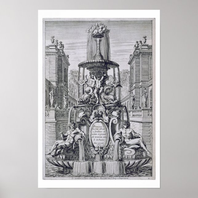 Titelseite von "Brunnen und Wasserjets in der Ita Poster (Vorne)