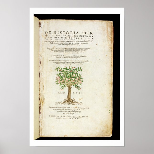 Titelseite von "De Historia Stirpium Commentarii Poster (Vorne)