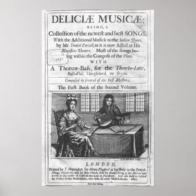 Titelseite von "Deliciae Musicae" Poster (Vorne)